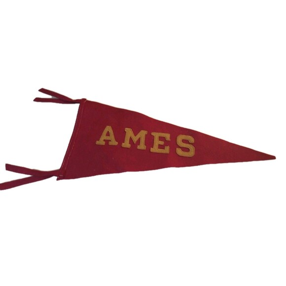 Antique Circa 1912 Vintage IOWA STATE UNIVERSITY Pennant of Ames Excellent Cond - Picture 1 of 5